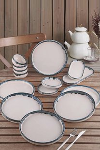 14-delige ontbijtset Edge keramiek | Hermia