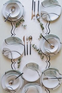 24-delige dinerset Elora porselein | Hermia