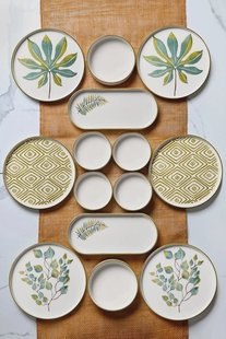 14-delige ontbijtset Rosa keramiek | Hermia