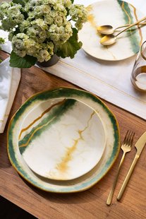 7-delige dessertbordenset porselein | Hermia