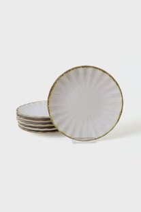 Set van 6 dessertborden Janoah keramiek | Hermia Set van 6 dessertborden Janoah keramiek | Hermia