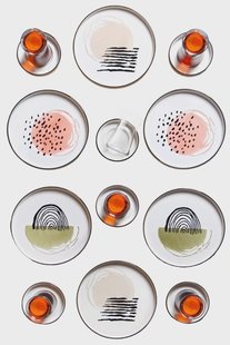 18-delige ontbijtset Binck keramiek | Hermia