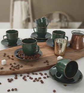 12-delige koffieset Weston keramiek | Hermia