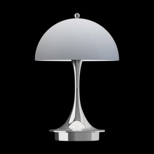 Louis Poulsen Panthella 160 Portable v3 tafellamp Chrome opal grey