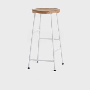 HAY Cornet barkruk 65 cm Oiled oak-cream white