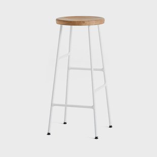 HAY Cornet barkruk 75 cm Oiled oak-cream white