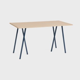 HAY Loop Stand incl. support bartafel 87,5x180 cm Maroon red-clear lacq. oak