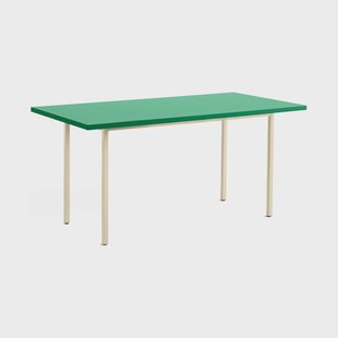 HAY Two-Colour eettafel 82x160 cm Ivory-green mint