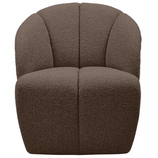 WOOOD Mojo Draaifauteuil Boucle Bruin Gemeleerd