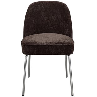 WOOOD Vogue Eetkamerstoel Chrome Donker Bruin