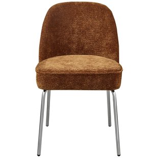 WOOOD Vogue Eetkamerstoel Chrome Midden Bruin