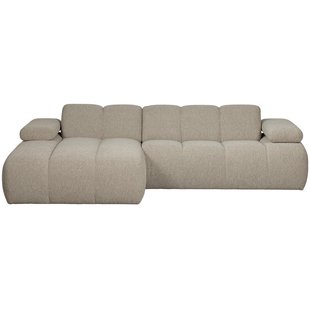 WOOOD Mojo Bank Chaise Longue Links Boucl&eacute; Beige