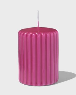 HEMA Stompkaars 6x8cm rib fluoroze (fluor roze)
