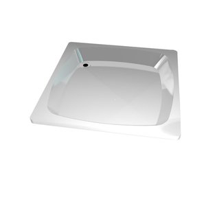 Douchebak Isifix 90x90x15 Wit Kunstof