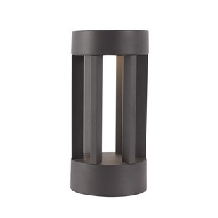 Nova Luce Devora - tuinpaal - Ø 11 x 22 cm - 8W LED incl. - IP54 - donkergrijs