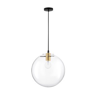 Nova Luce Mirale - hanglamp - Ø 30 x 187 cm - goud en zwart