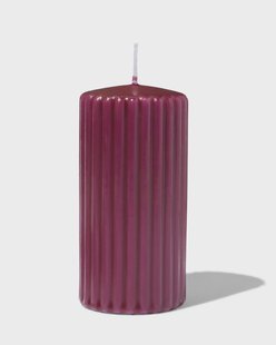 HEMA Stompkaars 6x12cm rib donkerrood (donkerrood)