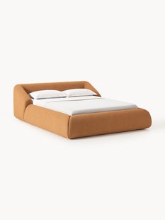 Boucl&eacute; gestoffeerd bed Sofia