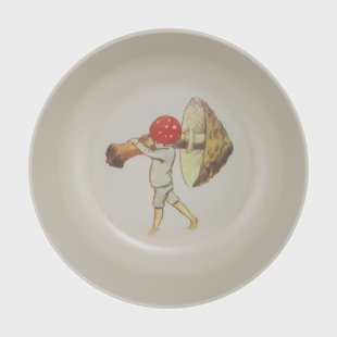 Rätt Start Elsa Beskow Tomtebobarnen schaal Ø14,5 cm Beige