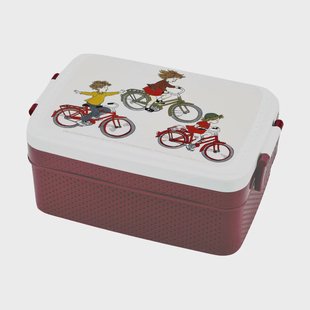 Rätt Start Lotta på Bråkmakargatan  lunchbox 8x18,5 cm Bruin-wit