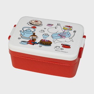 Rätt Start Mumin Lilla My lunchbox 8x18,5 cm Wit-rood