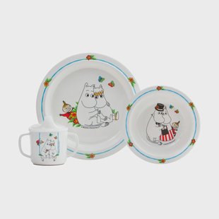 Rätt Start Moomin kinderservies 3 delen Wit