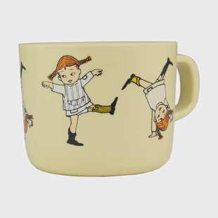 Rätt Start Pippi Cirkus mok 25 cl Geel