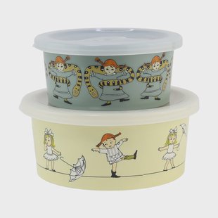 Rätt Start Pippi Circus snackbox 2-pack Multi