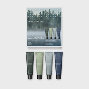 Skandinavisk Wood & Water mini handcrème 4-delig 30 ml