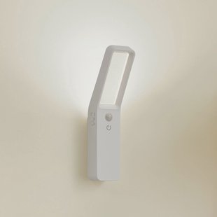 Lindby LED wandlamp Taska, wit, kunststof, sensor