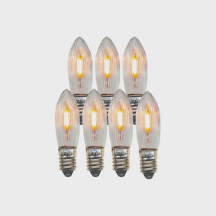 STAR TRADING LED vervangingslamp kaars E10 0.5W helder 14-55VAC/DC 7xset