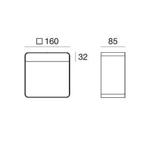 Linea Light Dama LED tafellamp, zwart, aluminium, ABS