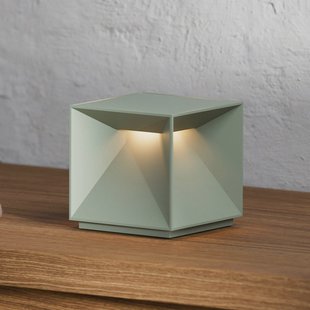 Sigor LED-tafellamp Nutalis, saliegroen, IP54, dimbaar