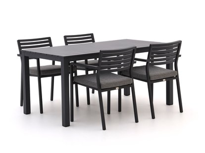 Bellagio Rumo/Menzano 160cm dining tuinset 5-delig stapelbaar - Laagste prijsgarantie!