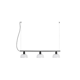 Faro Tatawin - hanglamp 3L - 8,1 x 100 x 210 cm - zwart/melkglas