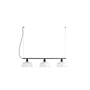 Faro Tatawin - hanglamp 3L - 16,6 x 100 x 210 cm - zwart/melkglas