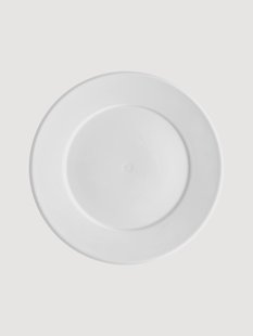 Handgemaakte dinerborden Vitruv van porselein, 2 stuks