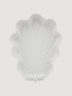 Handgemaakte serveerplateau Swan van porselein