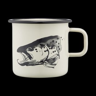 Muurla Teemu Järvi x Muurla emaille mok 55 cl Snoek & forel