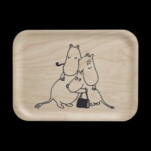 Muurla Moomin 80 dienblad 20x27 cm Berkenhout