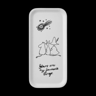 Muurla Moomin 80 dienblad 13x27 cm Wit