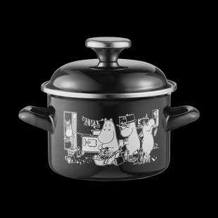 Muurla Moomin geëmailleerde pan hoge deksel  1,5 L Kitchen