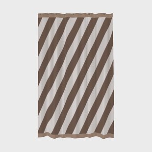 Mette Ditmer Diagonal douchegordijn 150x200 cm Chocolate