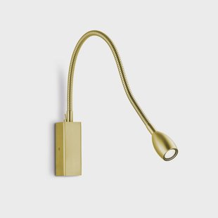 Knapstein Banu LED wandlamp met schakelaar, messing, 30 cm