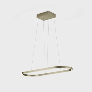 Knapstein LED hanglamp Elin, brons, gebarenbediening