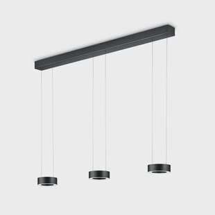 Knapstein Zera LED hanglamp, zwart, gebarenbediening