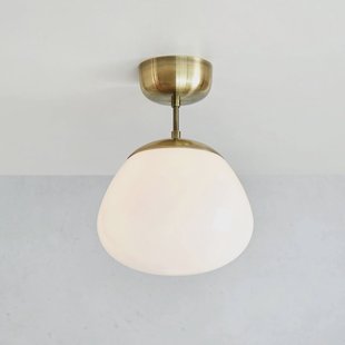 Markslöjd Plafondlamp Rise, antiek messing, glas, Ø 25 cm