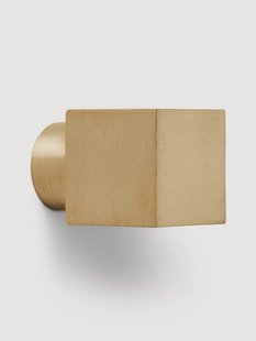 Wandhaak Square van messing