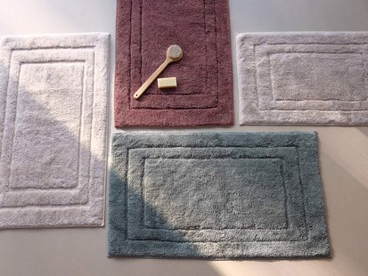 Yumeko Badmat deluxe blush rose 60x100 100% biologisch katoen