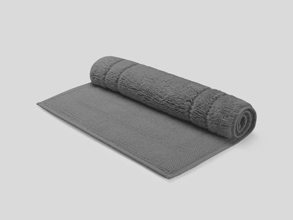 Yumeko Badmat deluxe dark grey 50x80 100% biologisch katoen